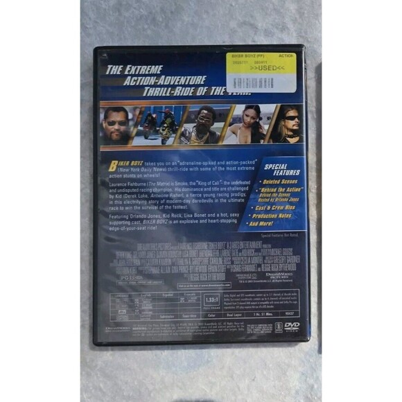 Biker Boyz DVD 2003 Fullscreen Laurence Fishburne Kid Rock Derek Jones Orlando - Picture 4 of 6